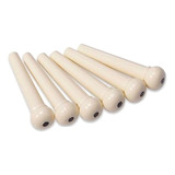 6 Pins Puente Para Guitarra Acustica (blanco)