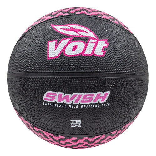 Balón De Basquetbol No. 6 Voit Swish Bs100 Color Negro