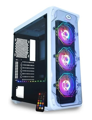 Gabinete Pc Gamer Branco Trooper Polygnon 