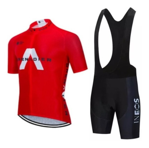 Uniforme Ciclismo Ruta Mtb Grenadier Rojo Badana En Gel 