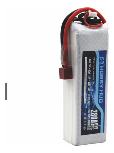 Bateria Lipo 14,8v 2800mah 40c Deans T Modelismo Aeromodelo