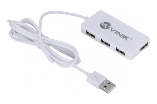 Hub Extensão Usb 2.0 Switch 4 Portas Slim Cabo Com 1,20m