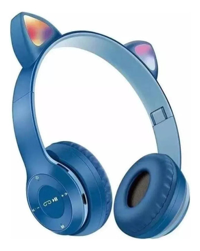 Auriculares Bluetooth Inalámbricos Nenas Orejas Gatito Rgb