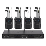 Monitores In-ear Uhf Para Msicos, 2 Canales, 164ft Alcance,