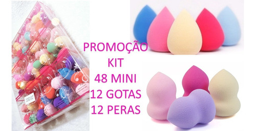 Kit 72 Esponjas Beauty Blender P/ Maquiagem Atacado Revenda-