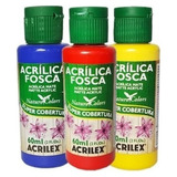 Kit Tintas Acrílicas Cores Primarias Acrilex Nature Colors