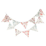 Lovenjoy Guirnalda De Banderines De Tela Floral Shabby Chic