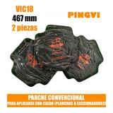 2 Parche Convencional C/cuerda Vic18 467mm Vulcanizar Llanta