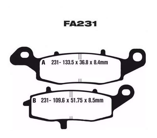 Pastillas De Freno Suzuki Vstrom 650 1000 Ebc Fa231 Foto 6