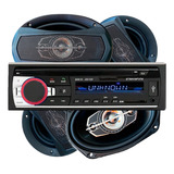 Stereo Bluetooth + Parlantes 6 + 6x9 Bravox X Audio Car P