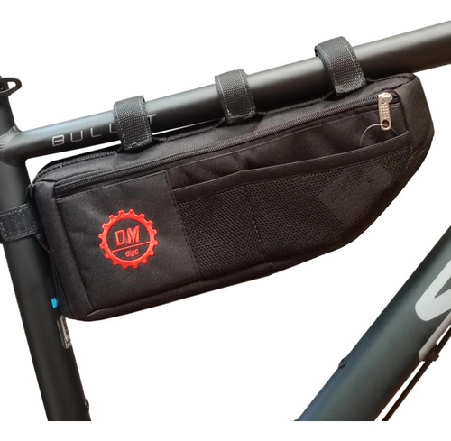 Bolso Cicloturismo Grande Al Caño 34x15cm Dm Bike Al Cuadro