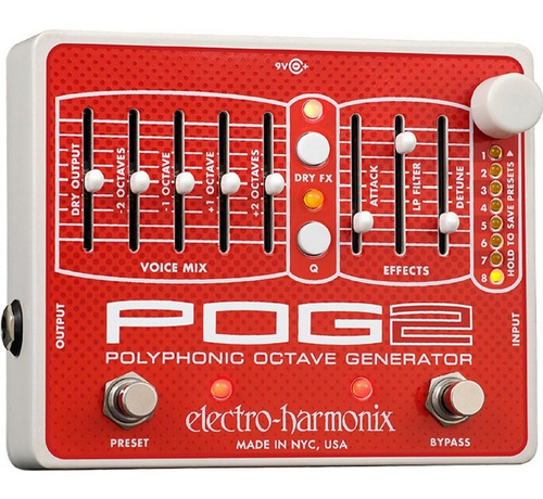 Pedal Octavador Polifonico Electro Harmonix Pog 2