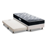 Cama Box C/auxiliar Solteiro: Colchão Espuma Probel D33/ep 