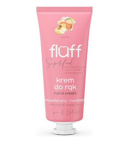 Crema De Manos Fluff Antibacterial Peach 50ml