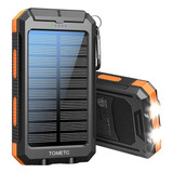 Power Bank 20.000mah Solar Y Corriente Brujula Y Linterna 