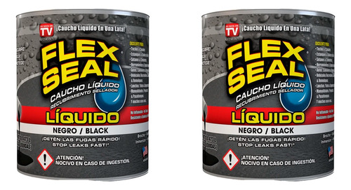 2 Piezas Flex Seal Pegamento Líquido Caucho Detiene Fugas