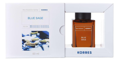 Korres Blue Sage Eau De Toilette - Fragrância Masculina 50ml