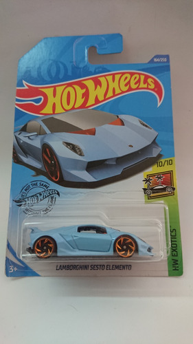  Hot Wheels 2018 Hw Exotics Lamborghini Sesto Elemento Azul 