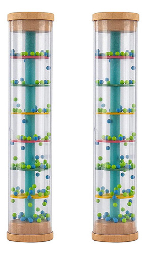 Rain Sound Tube Juguete, 2 Unidades, Educativo Para Niños Pe