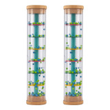 Rain Sound Tube Juguete, 2 Unidades, Educativo Para Niños Pe