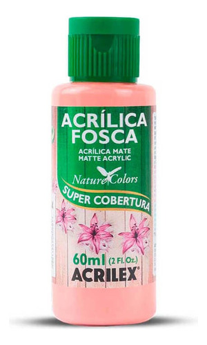 Tinta Acrílica Fosca 60ml - 518 Salmão - Acrilex