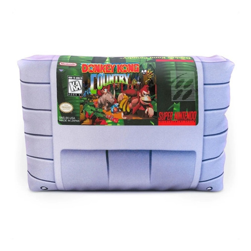 Cojín Super Nintendo Donkey Kong Country 30x20cm Vudú Love