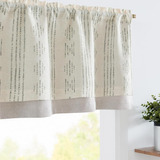 Jinchan Boho Valance Cortina Oscurecimiento Cenefa De Cocina