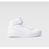 Tenis Puma Carina 2.0 Mid Jr Bota Blanco Original