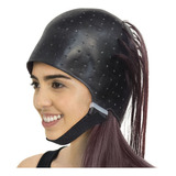 Touca Com Velcro Para Reflexos, Luzes E Mechas Preta Cor Preto