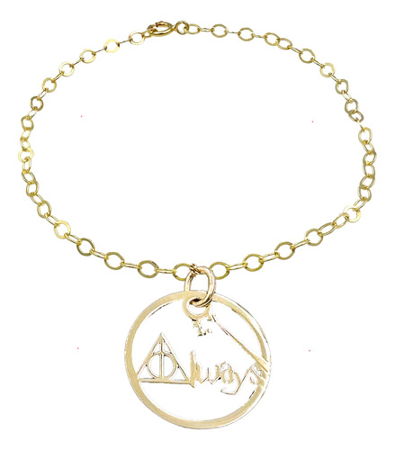 Pulsera Always Harry Potter Baño Oro 24k Plata 925