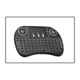 Mini Teclado Led Wireless Sem Fio Com Mouse Touch Pad- Preto