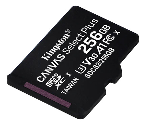 Cartão Memória Micro Sd Kingston 256gb Microsd 100mbs E Adap