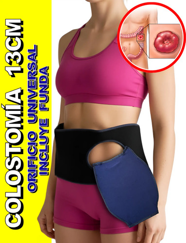 Faja Para Colostomia 13 Cm Transpirable Ventilada + Funda | Envío gratis
