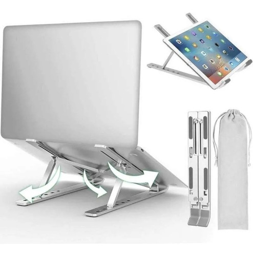 Base Soporte Portátil Laptop Plegable De Aluminio + Funda