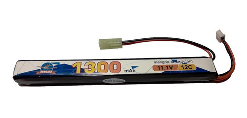 Batería Lipo 11.1v 1300mah 12c Airsoft 1 Stick - 1ra Calidad