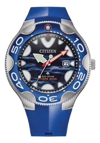 Bn0238-02l Reloj Citizen Promaster Driver Orca Eco 46mm Azul