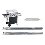 Kit 2 Queimadores 36,5 + 1 Tubo1 T.7 Inox Char Broil Classic
