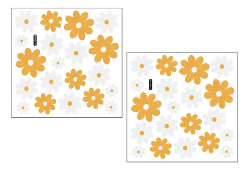 Daisy Floral Wall Stickers Peel And Stick Decorativo Diy