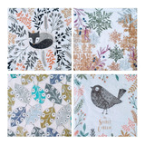 Servilletas Decoupage Pajaro Y Zorrito Nordico Laura Craft