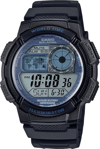 Reloj Hombre Casio Ae-1000w Sport 5 Alarmas Luz Sumergible