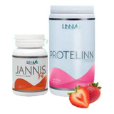 Jannis Ft Linnia Quema Grasa Tonifica + Protelinn Proteína Sabor Fresa