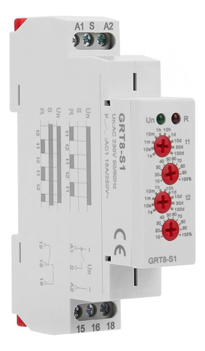 Relé De Tiempo De Ciclo Grt8-s1 Mini Temporizador Asimétrico