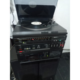 Áudio 3 Em 1 Toca Discos Vinil Toca Fitas Philips Mod F1340 