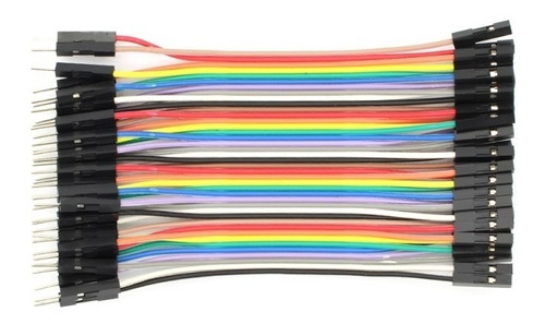Cable Jumpers Dupont H-h, M-m, H-m 10cm 40pzas Arduino
