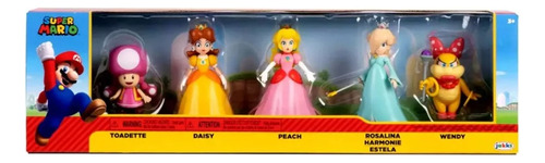 Set De Figuras Princes Peach Rosalina Daisy Toadette & Wendy