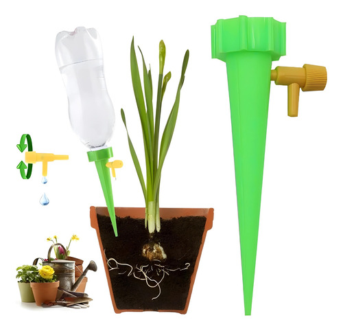 Kit C/ 10 Gotejadores Irrigador Acoplável Garrafa Pet Planta