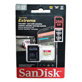Micro Sd 256gb Sandisk Extreme U3 V30 A2 4k 190mb/s La Plata