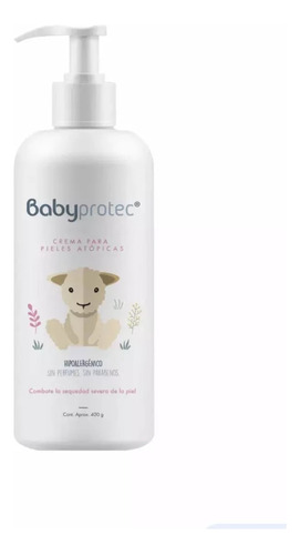 Crema Para Bebé Babyprrotec Pieles Secas O Atópicas 400 G.