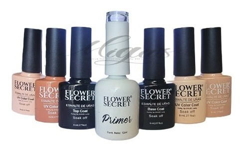 Pack De 4 Esmaltes Nude, 1 Primer, 1 Base Y 1 Top Coat 8ml