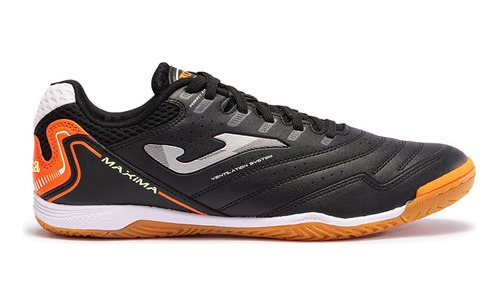 Tenis Joma Futbol Sala Maxima 2301 Indoor Negro/naranja